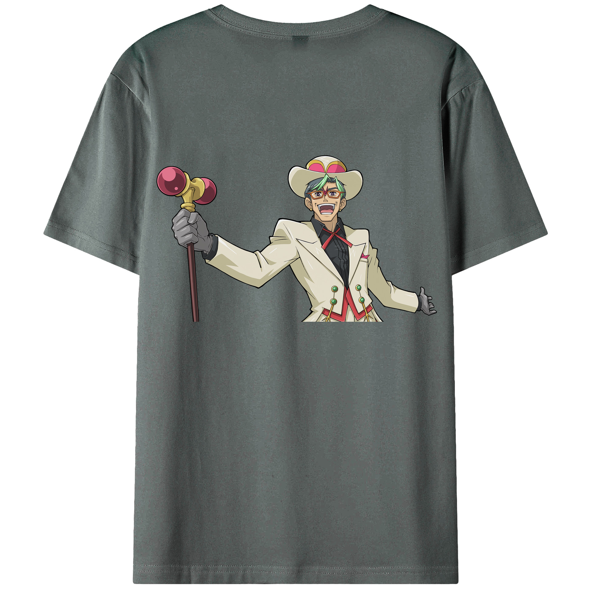 （画像用） 遊☆戯☆王 Yu-Gi-Oh! 綿100％ メンズ半袖Tシャツ（バックプリント） 通気性